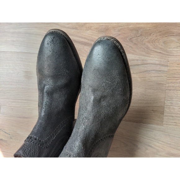 Bed Stu Ellice Low Chelsea Wester Boots Womens 7 Rough Oiled Suede - Picture 7 of 13